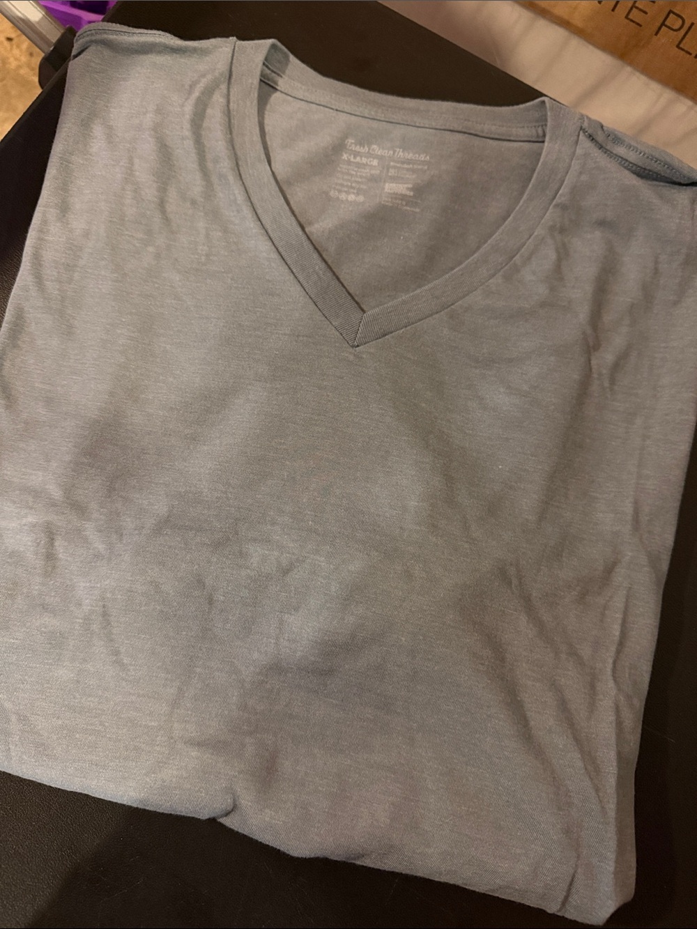 Men's V-Neck Sweater in Light Blue - Classic Everyday Layer